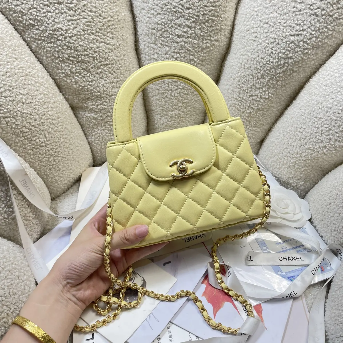Chanel Style Leather Top Handle Bag Lookbook Reference image 2