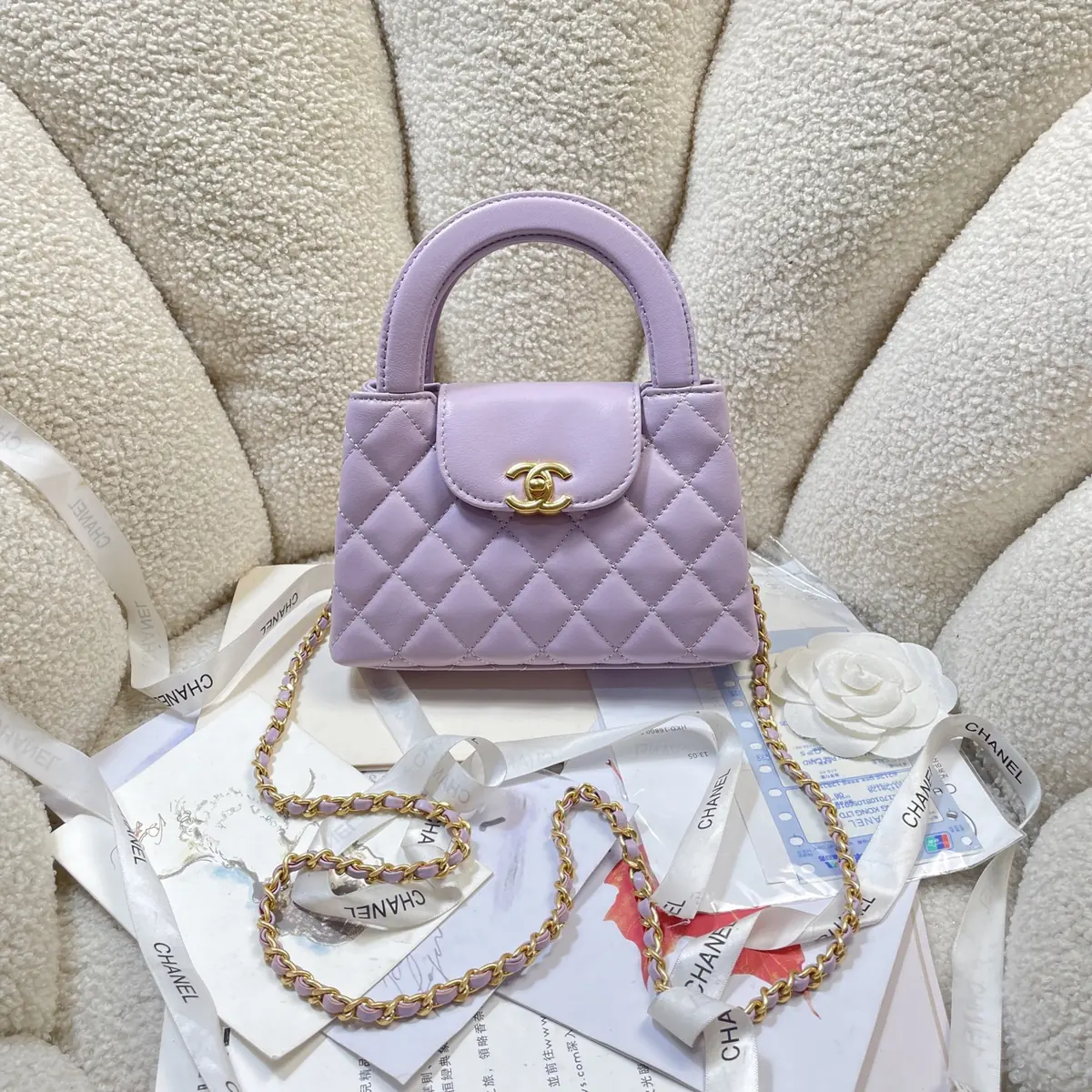 Chanel Style Leather Top Handle Bag Lookbook Reference image 1
