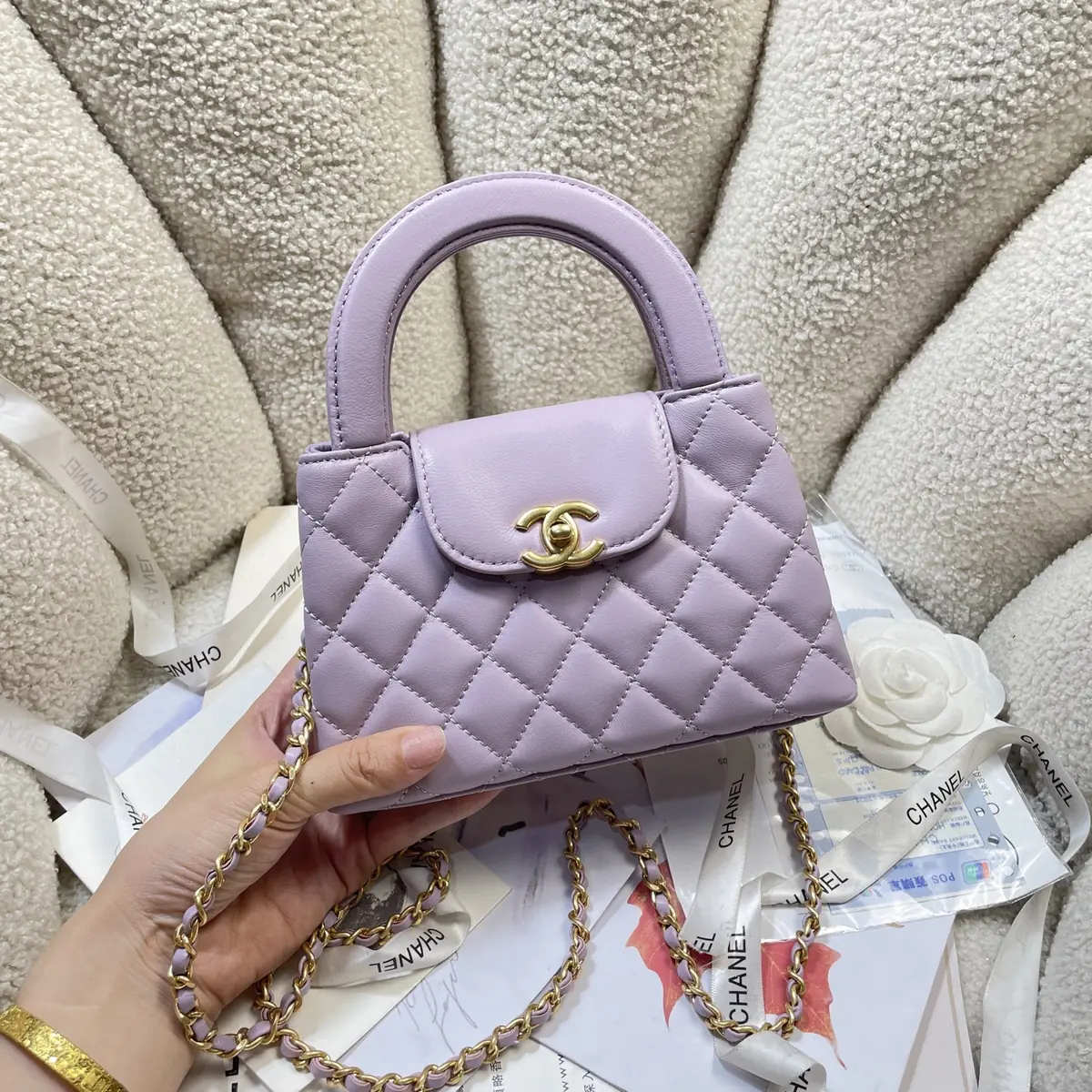 Chanel Style Leather Top Handle Bag Lookbook Reference image 2