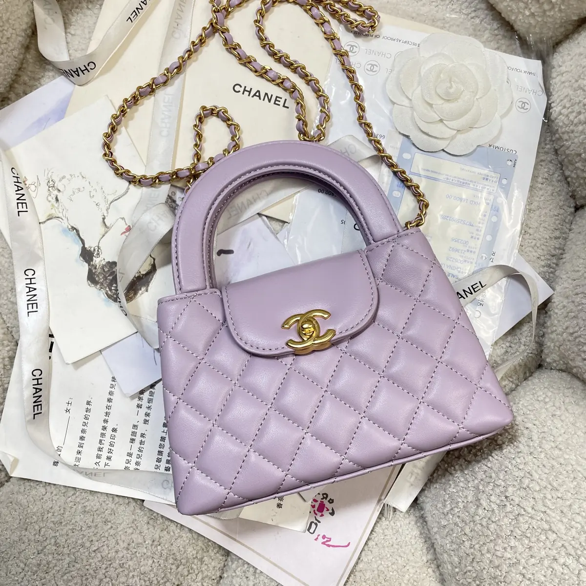 Chanel Style Leather Top Handle Bag Lookbook Reference image 5