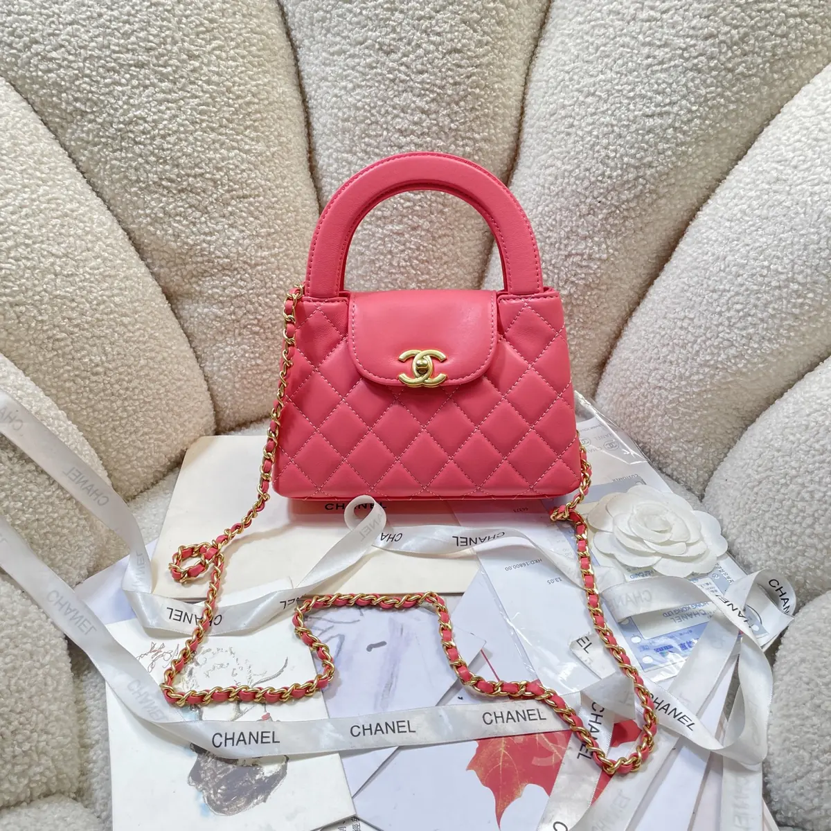Chanel Style Leather Top Handle Bag Lookbook Reference image 1