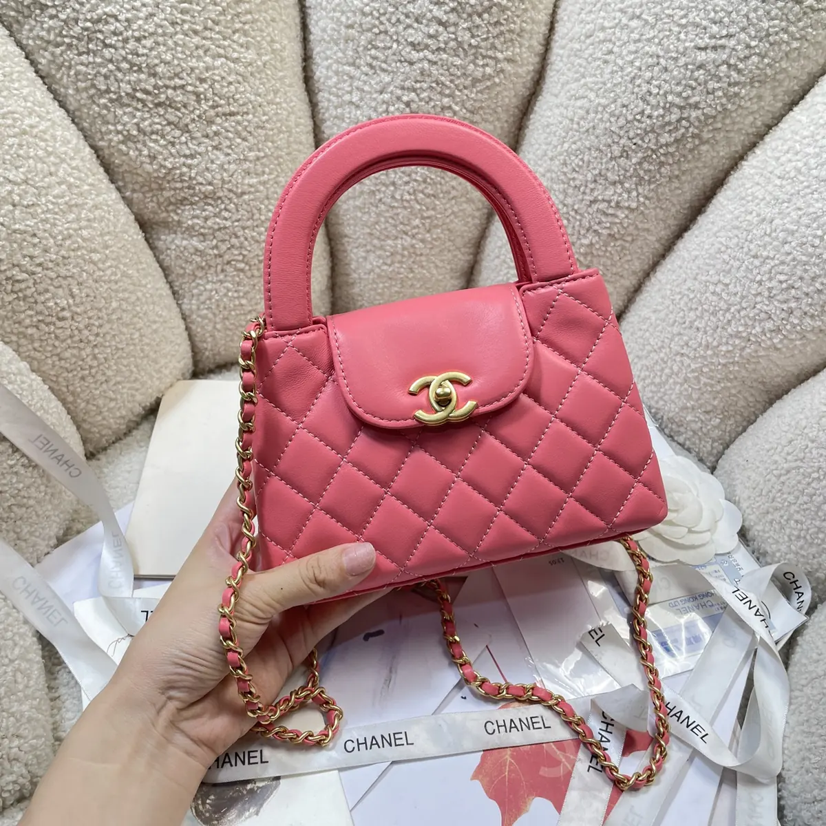 Chanel Style Leather Top Handle Bag Lookbook Reference image 2
