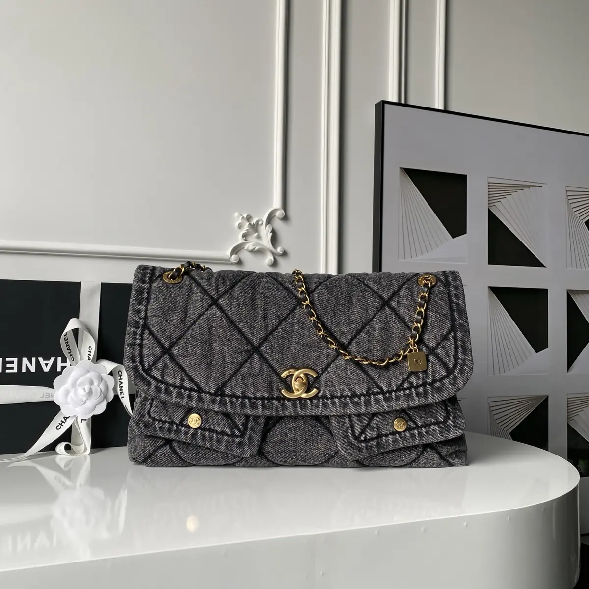 Chanel Style Leather Tote Bag Bags Tote Bag detail image 1 from source 764370