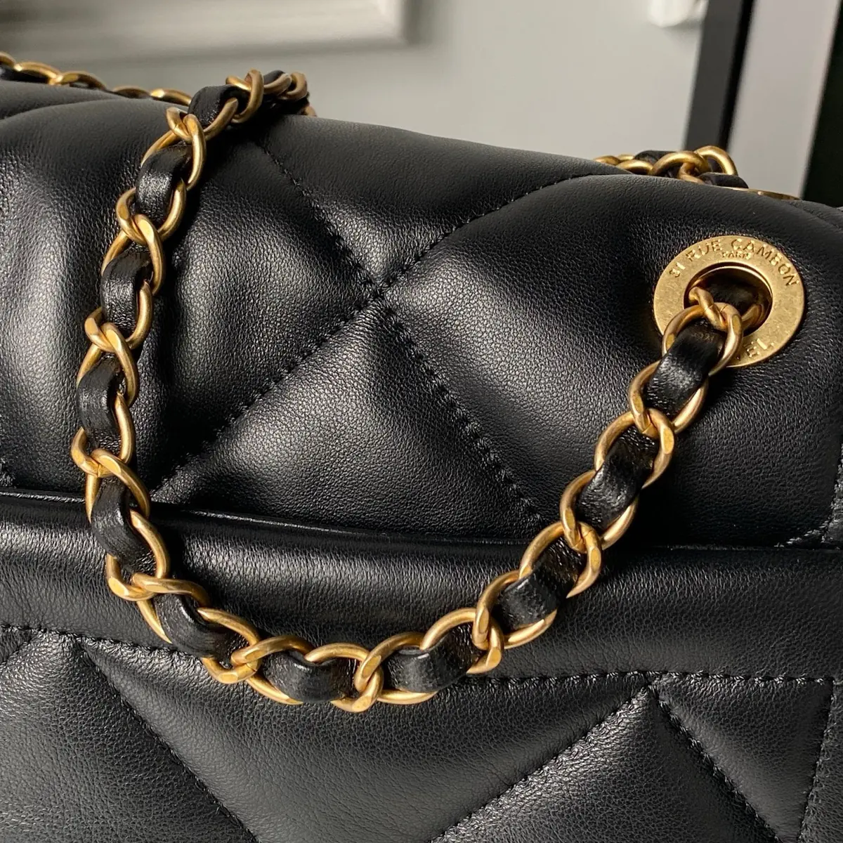 Chanel Style Leather Tote Bag Bags Tote Bag detail image 6 from source 764389