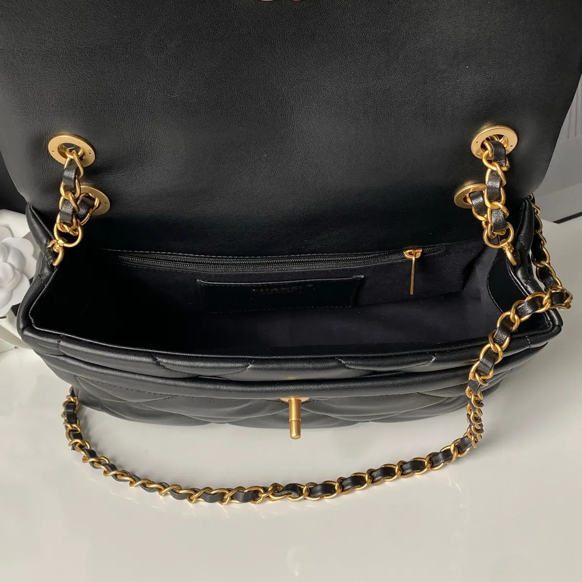 Chanel Style Leather Tote Bag Bags Tote Bag detail image 8 from source 764389