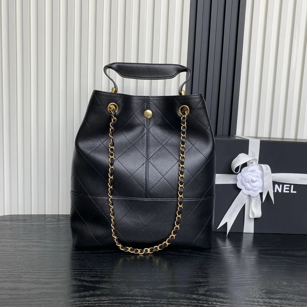 Chanel Style Leather Tote Bag Lookbook Reference image 2