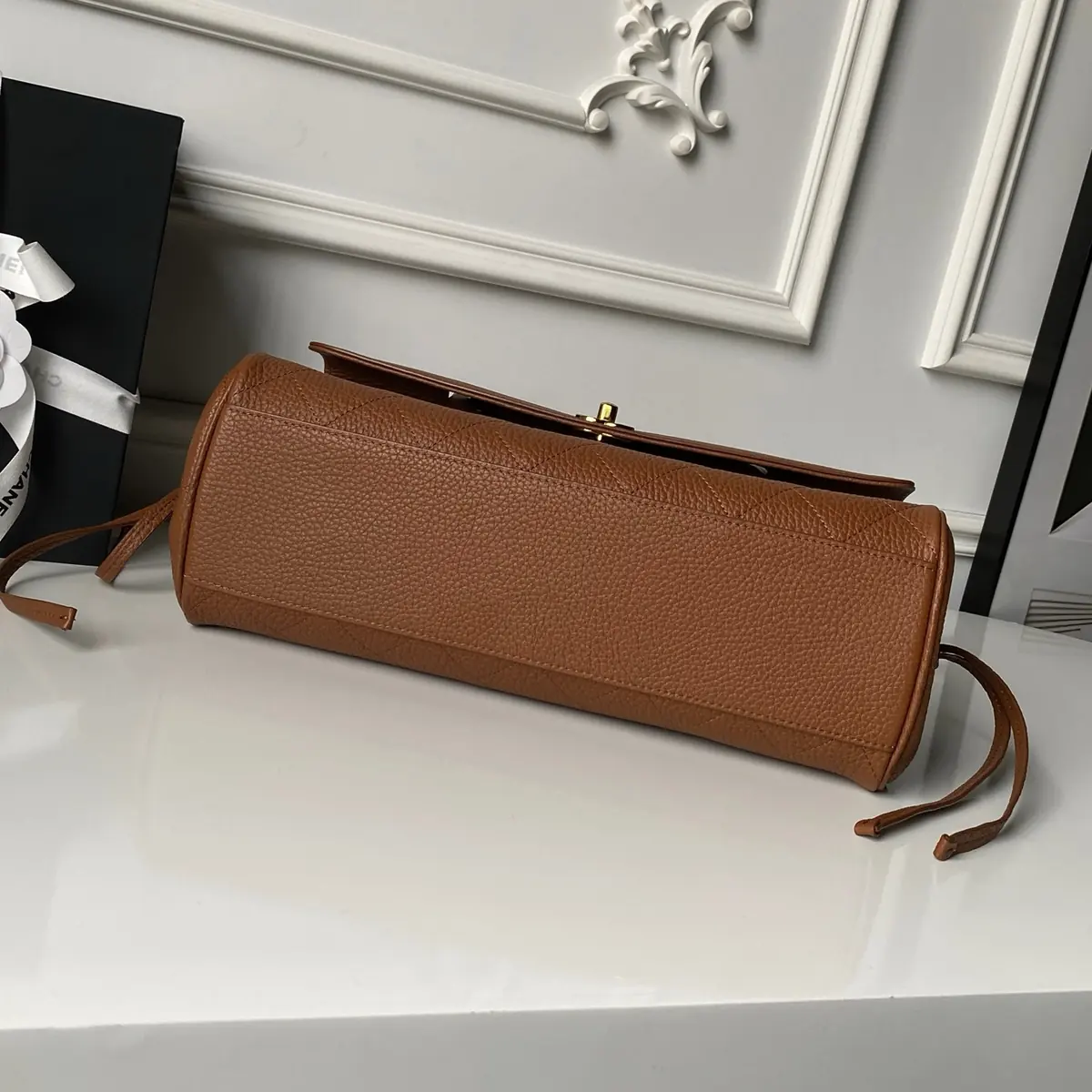 Chanel Style Leather Tote Bag Lookbook Reference image 6
