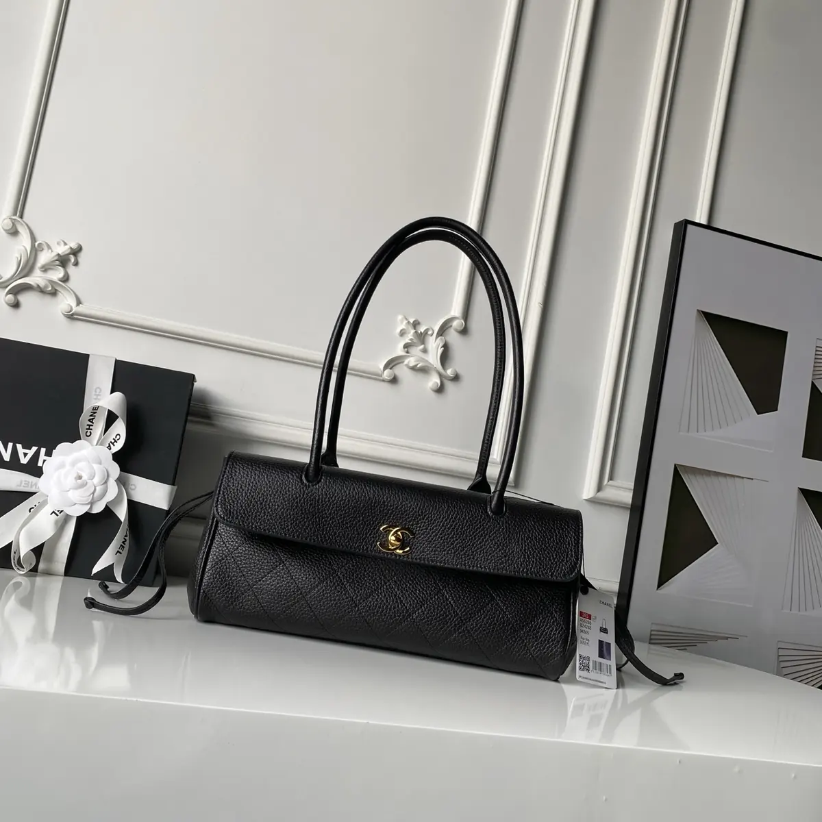 Chanel Style Leather Tote Bag Lookbook Reference image 1