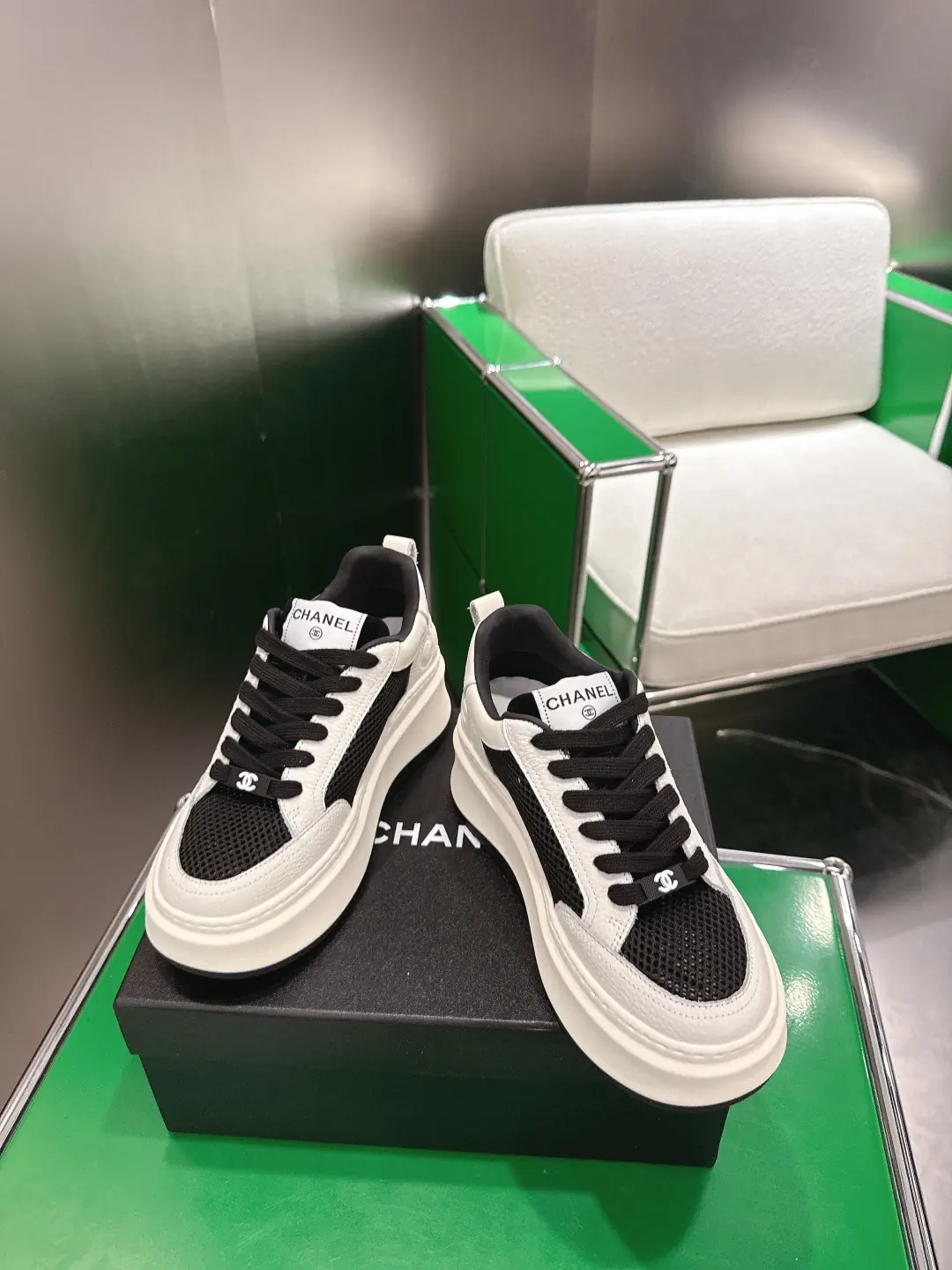 Chanel Style Leather Women's Shoes Lookbook Reference image 2