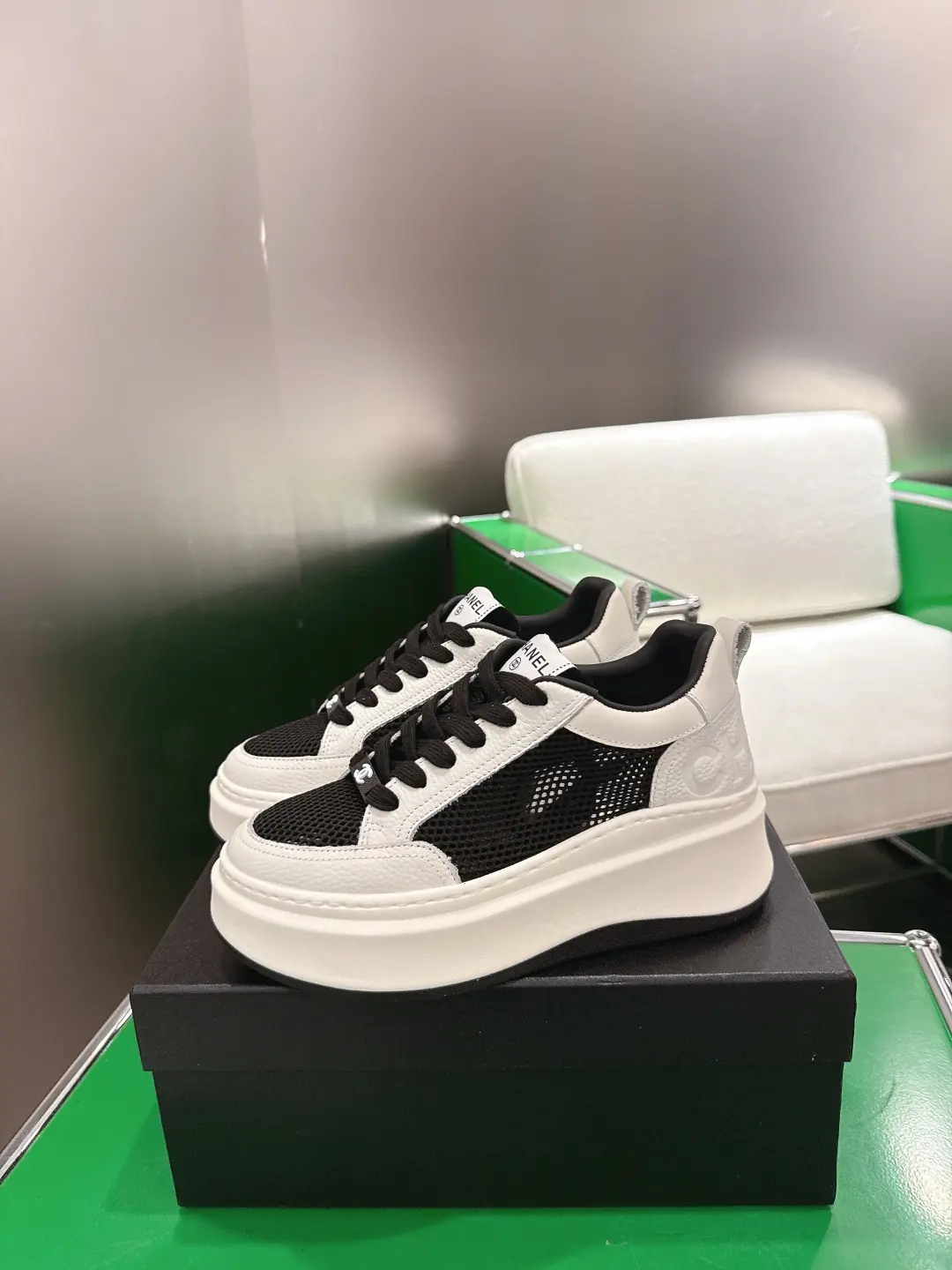 Chanel Style Leather Women's Shoes Lookbook Reference image 4