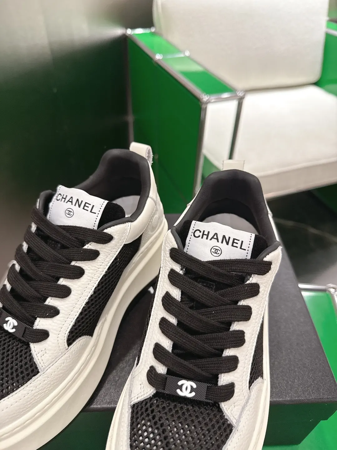 Chanel Style Leather Women's Shoes Lookbook Reference image 6