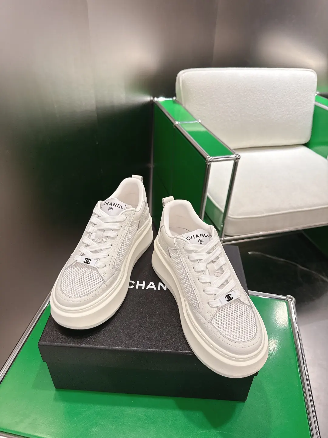 Chanel Style Leather Women's Shoes Lookbook Reference image 2