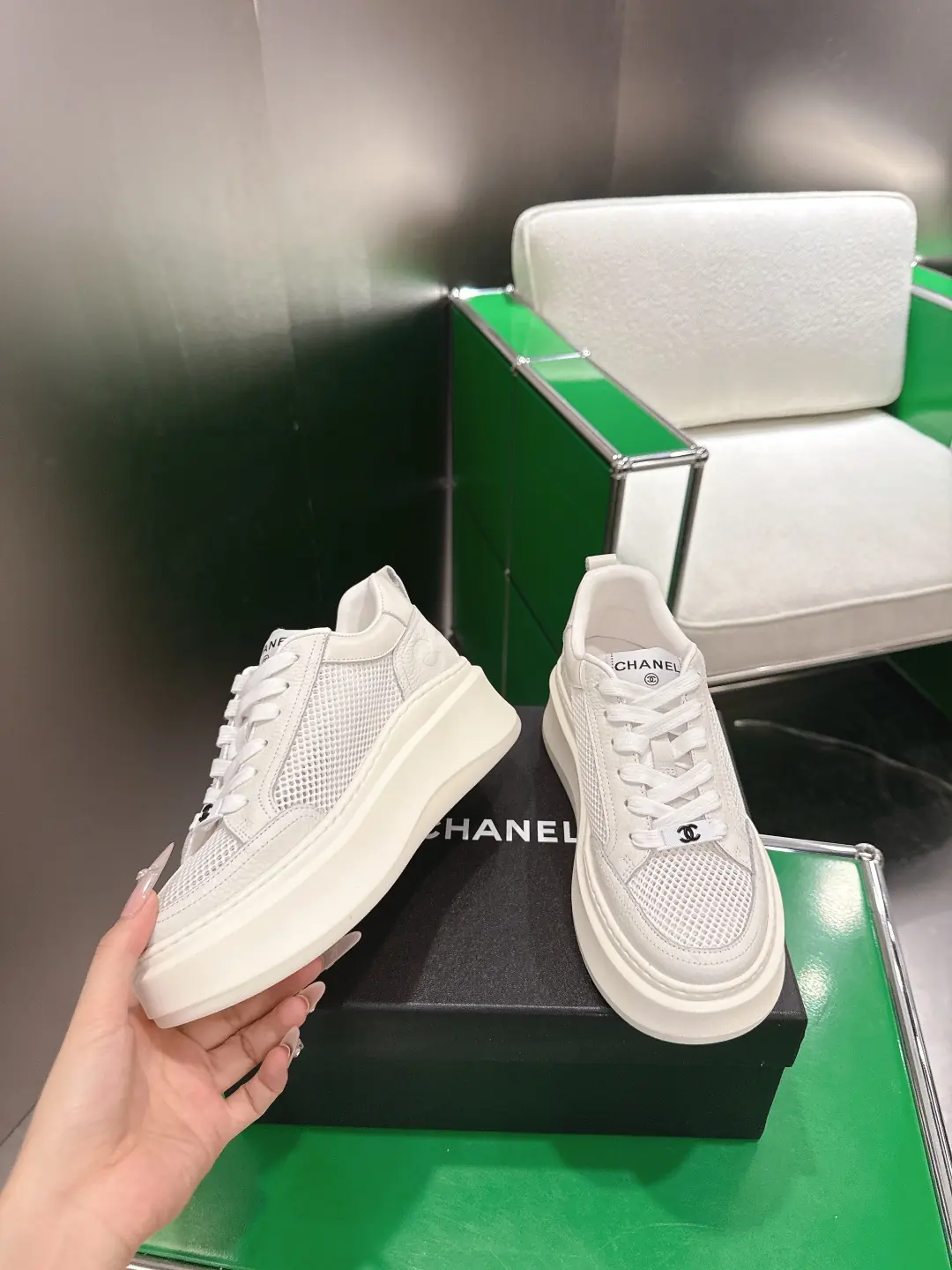 Chanel Style Leather Women's Shoes Lookbook Reference image 3