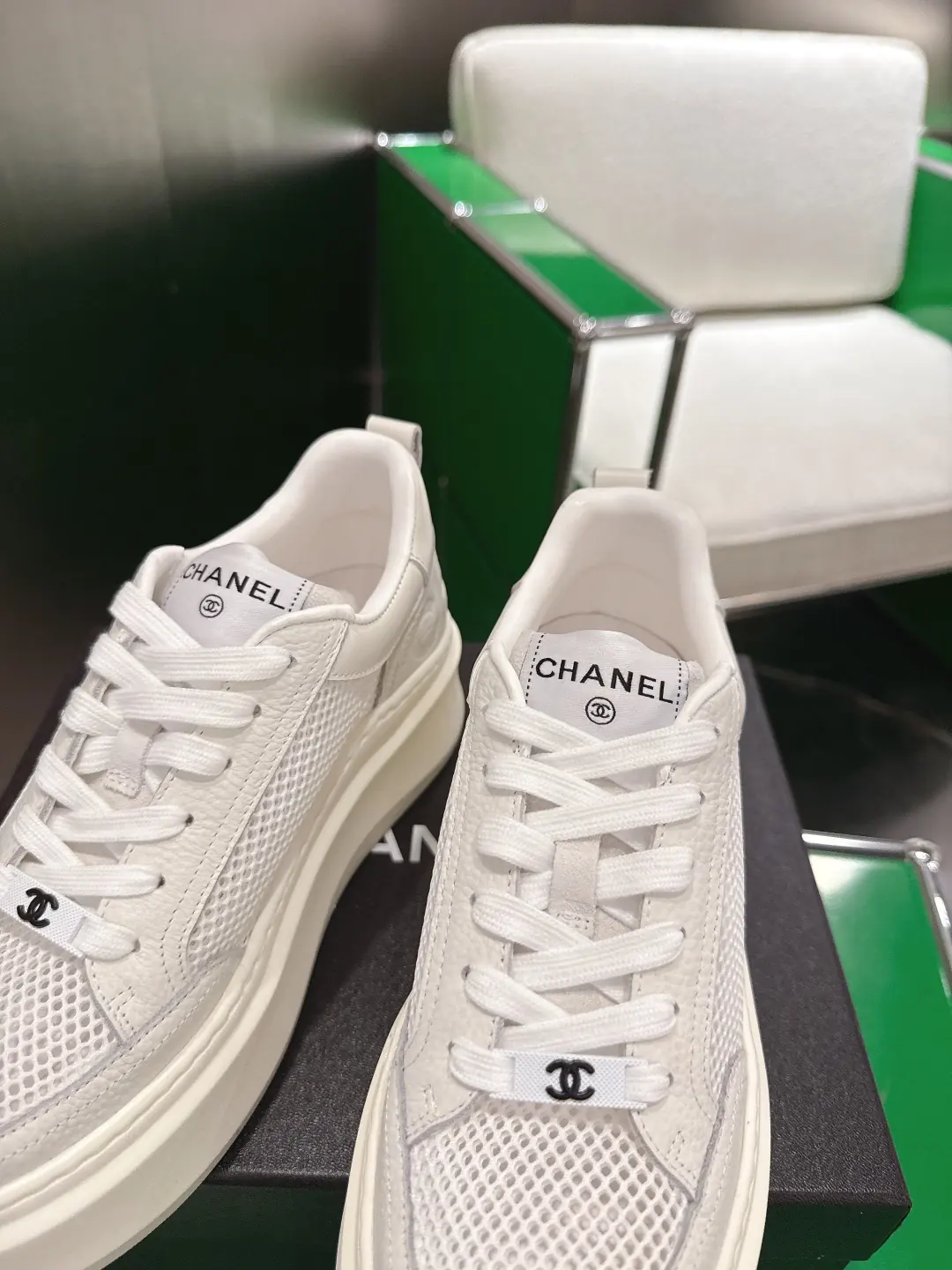 Chanel Style Leather Women's Shoes Lookbook Reference image 6