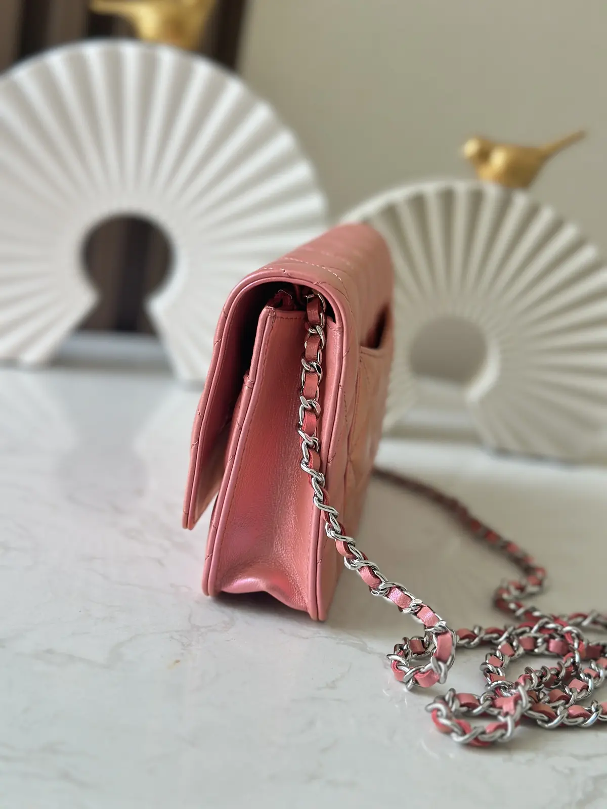 Chanel Style Pink Leather Wallet Lookbook Reference image 2