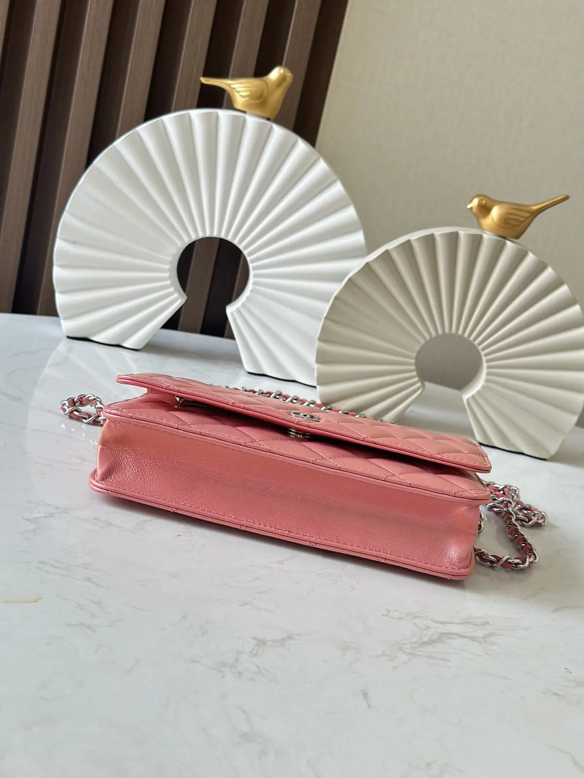 Chanel Style Pink Leather Wallet Lookbook Reference image 5