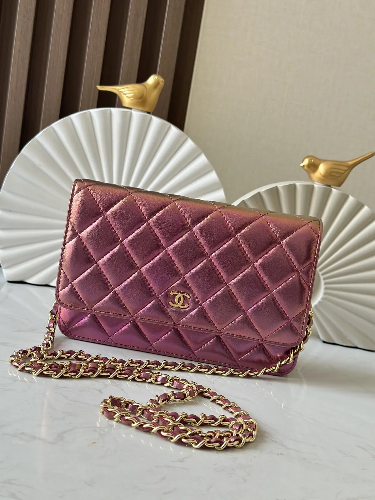 Chanel Style Pink Leather Wallet Lookbook Reference image 1