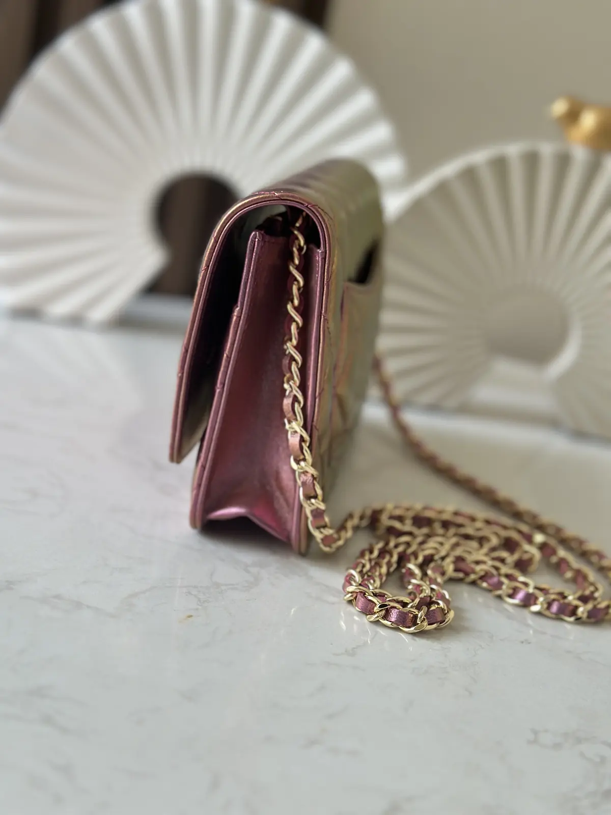 Chanel Style Pink Leather Wallet Lookbook Reference image 2