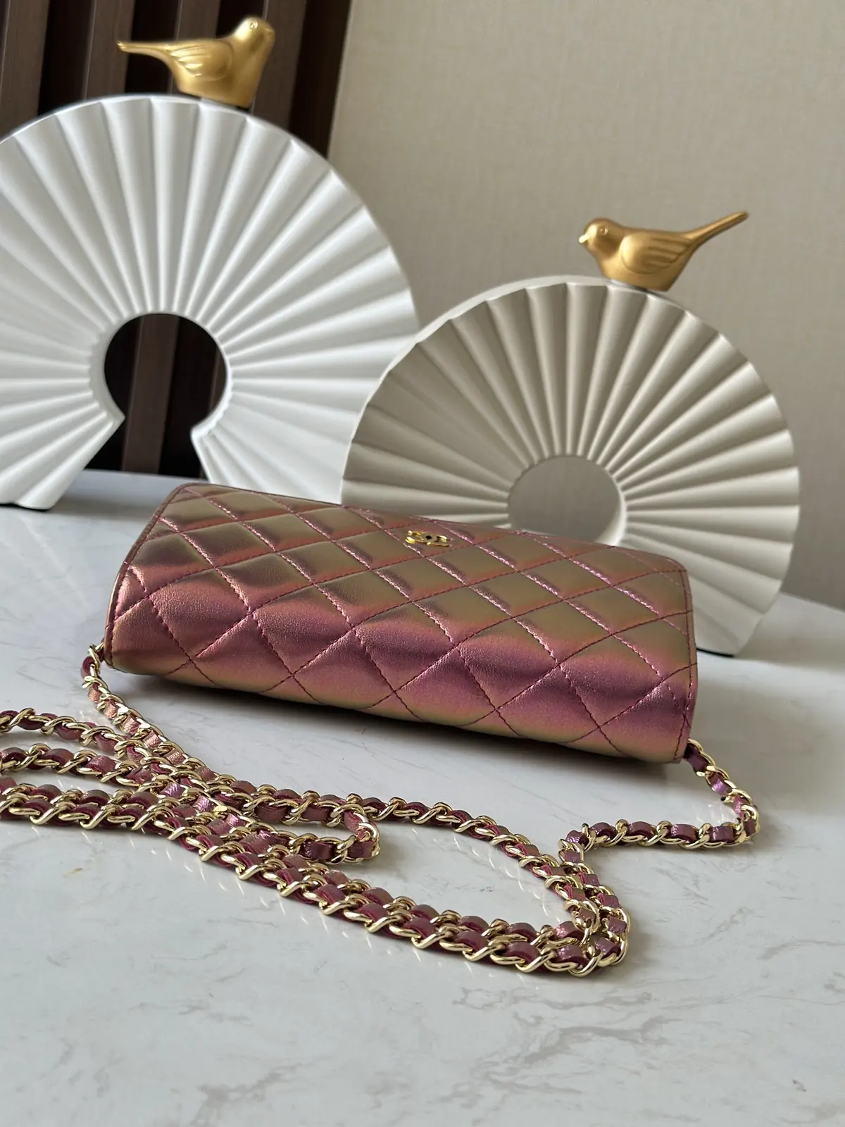 Chanel Style Pink Leather Wallet Lookbook Reference image 3