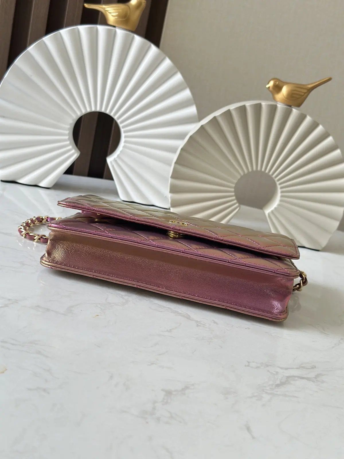 Chanel Style Pink Leather Wallet Lookbook Reference image 5