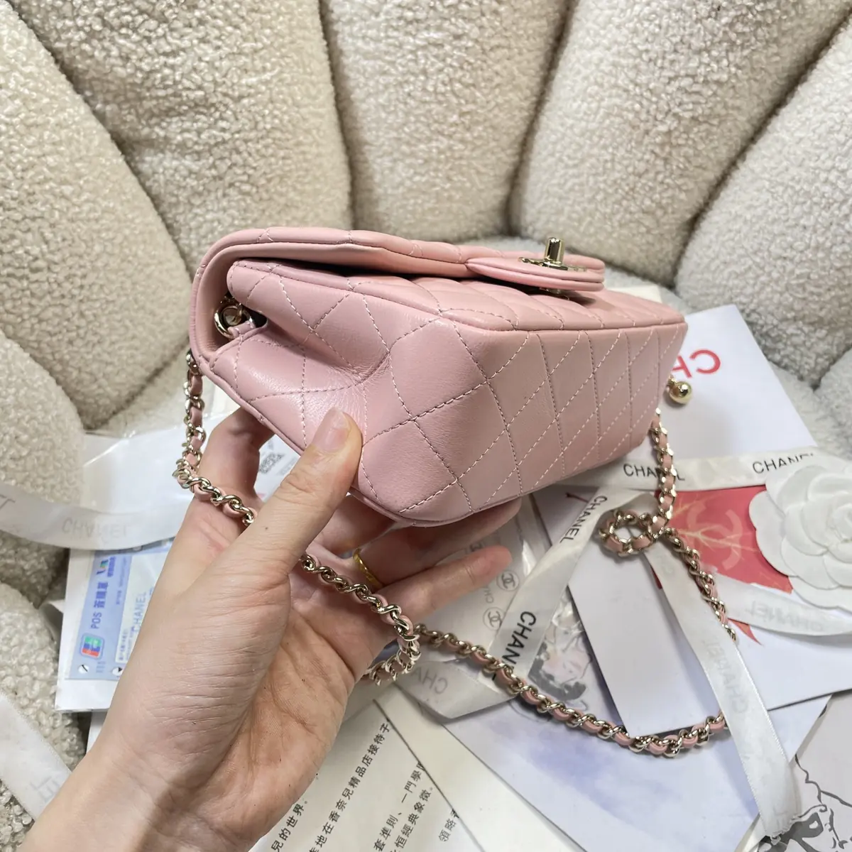 Chanel Style Pink Shoulder Bag Lookbook Reference image 3
