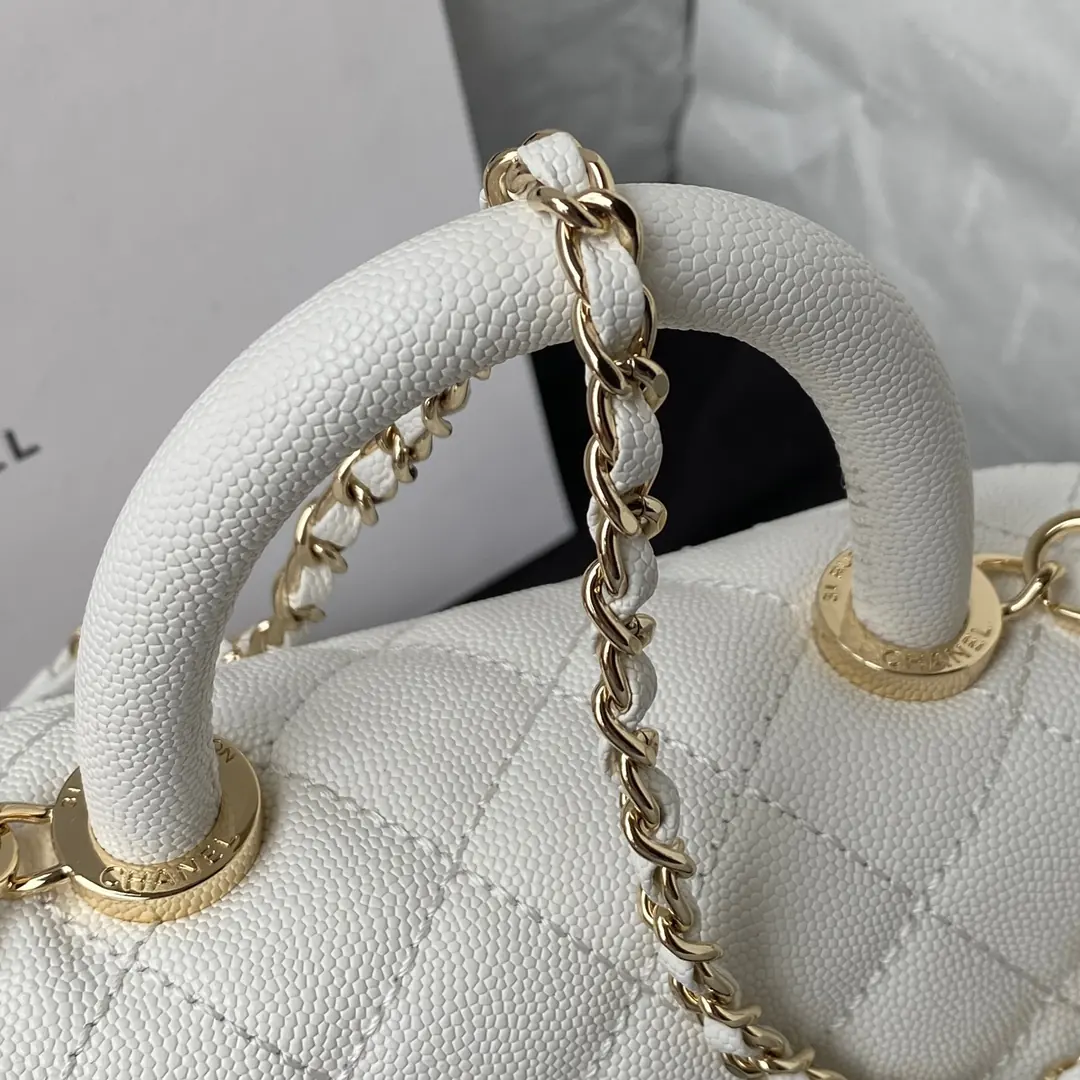 Chanel Style Red Leather Top Handle Bag Bags Top Handle Bag detail image 3 from source 764357