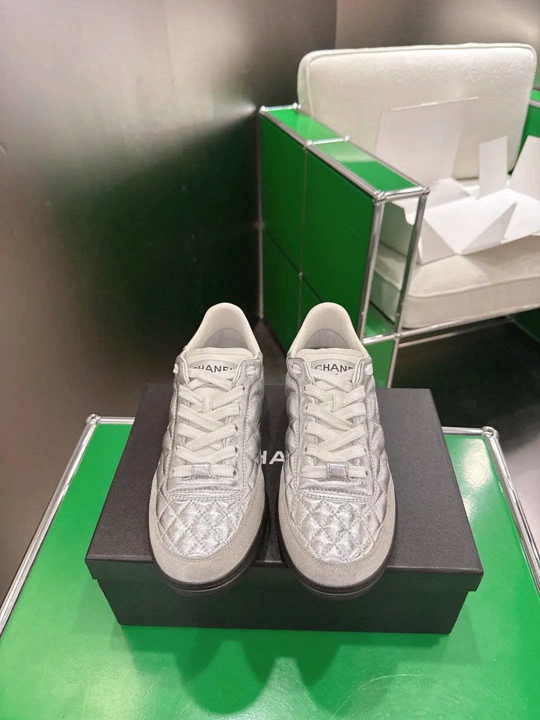 Chanel Style White Leather Women's Shoes Lookbook Reference image 1