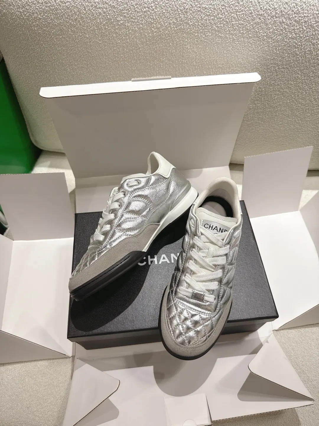 Chanel Style White Leather Women's Shoes Lookbook Reference image 3