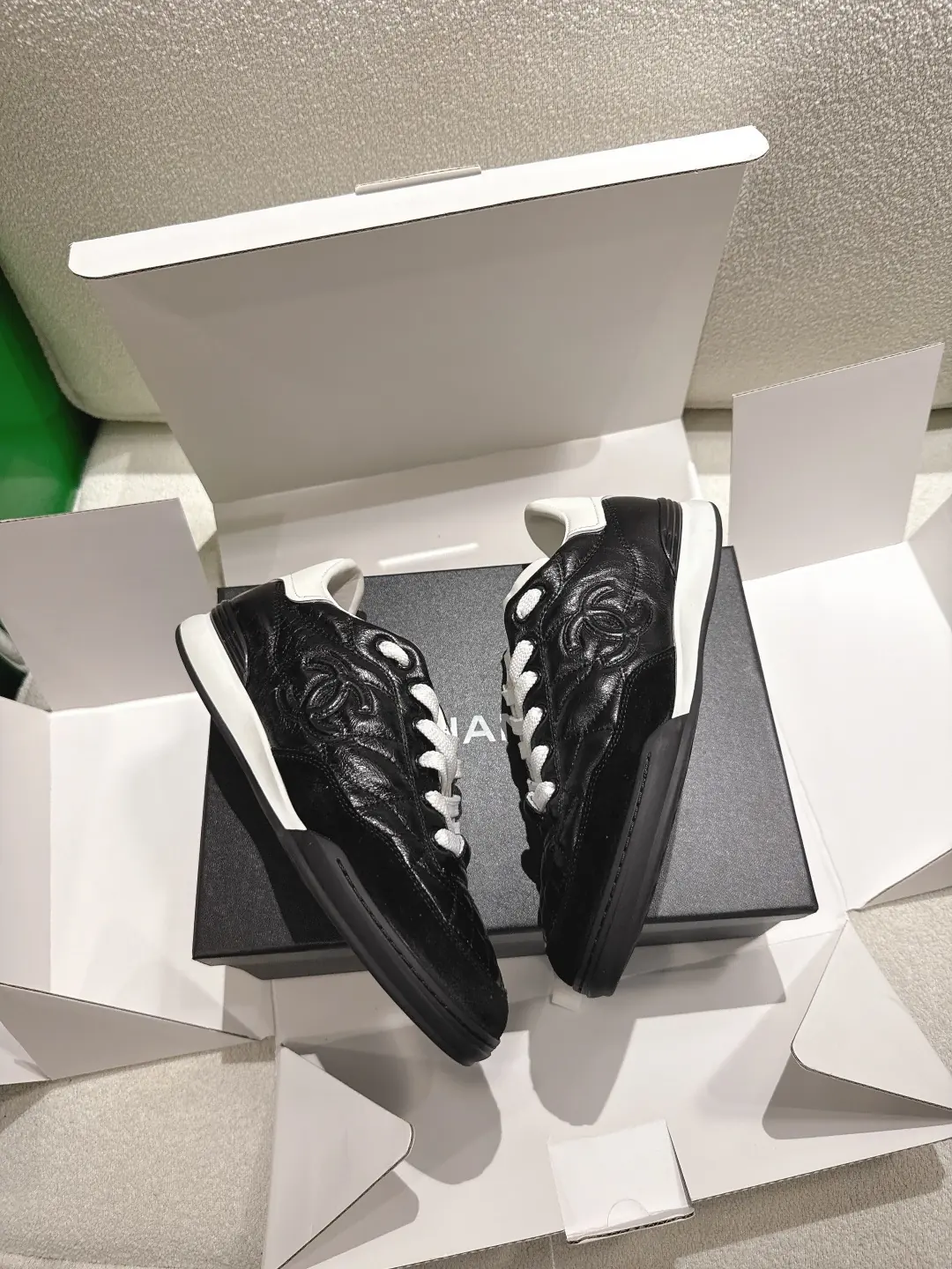 Chanel Style White Leather Women's Shoes Lookbook Reference image 4