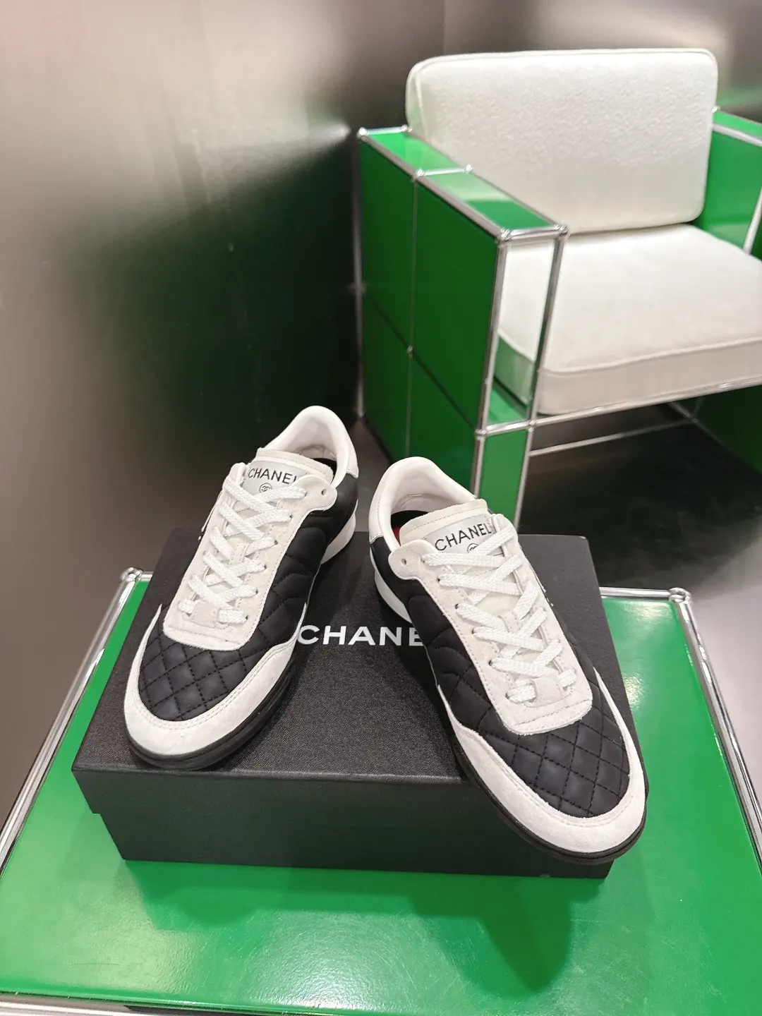 Chanel Style White Leather Women's Shoes Lookbook Reference image 2