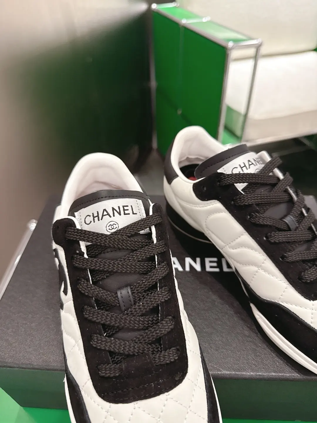 Chanel Style White Leather Women's Shoes Lookbook Reference image 6
