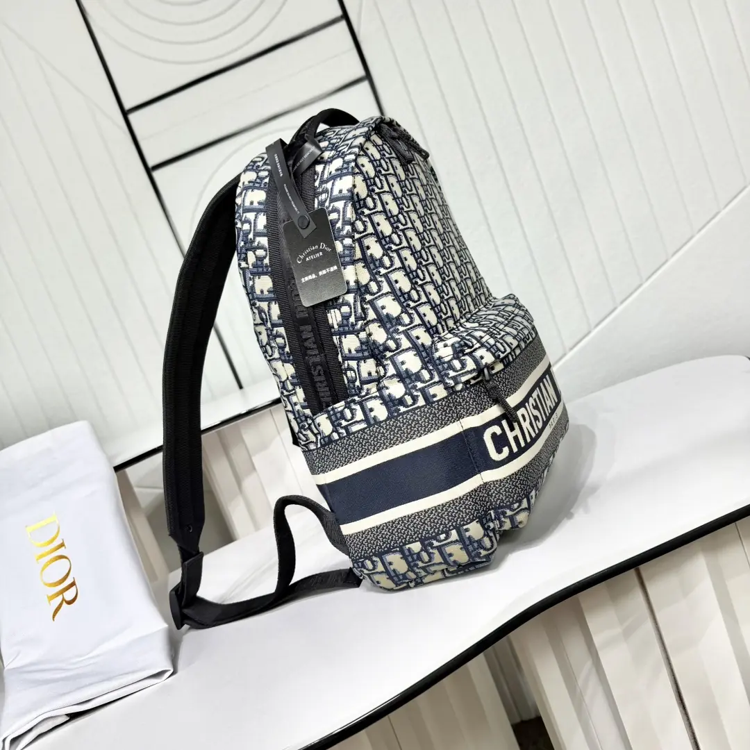 Dior Style Beige Backpack Lookbook Reference image 3