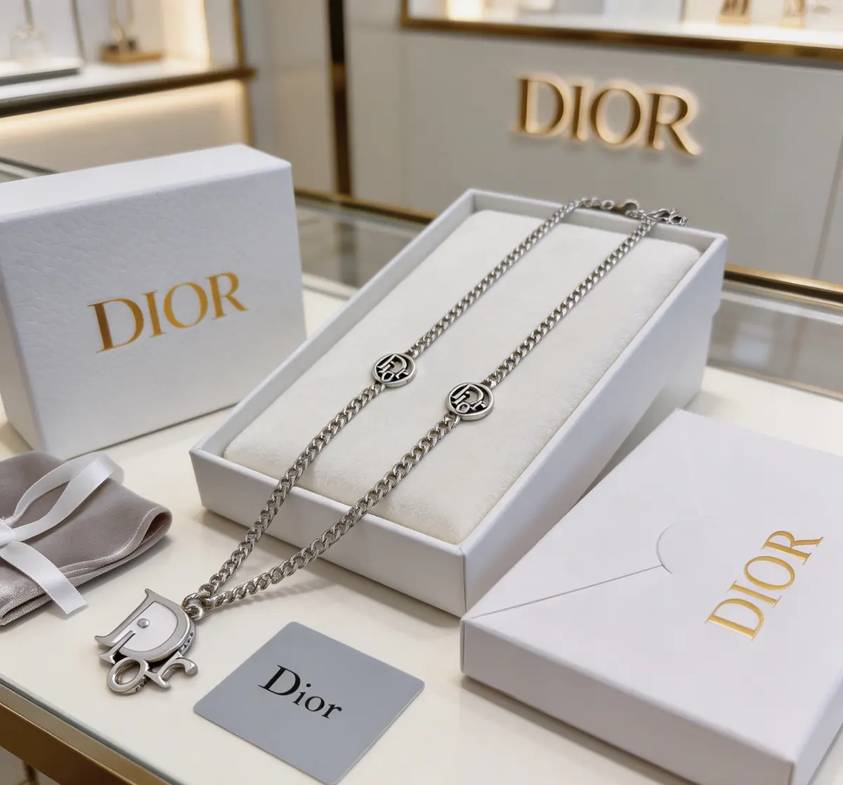 Dior Style Beige Chain Bag Lookbook Reference image 1