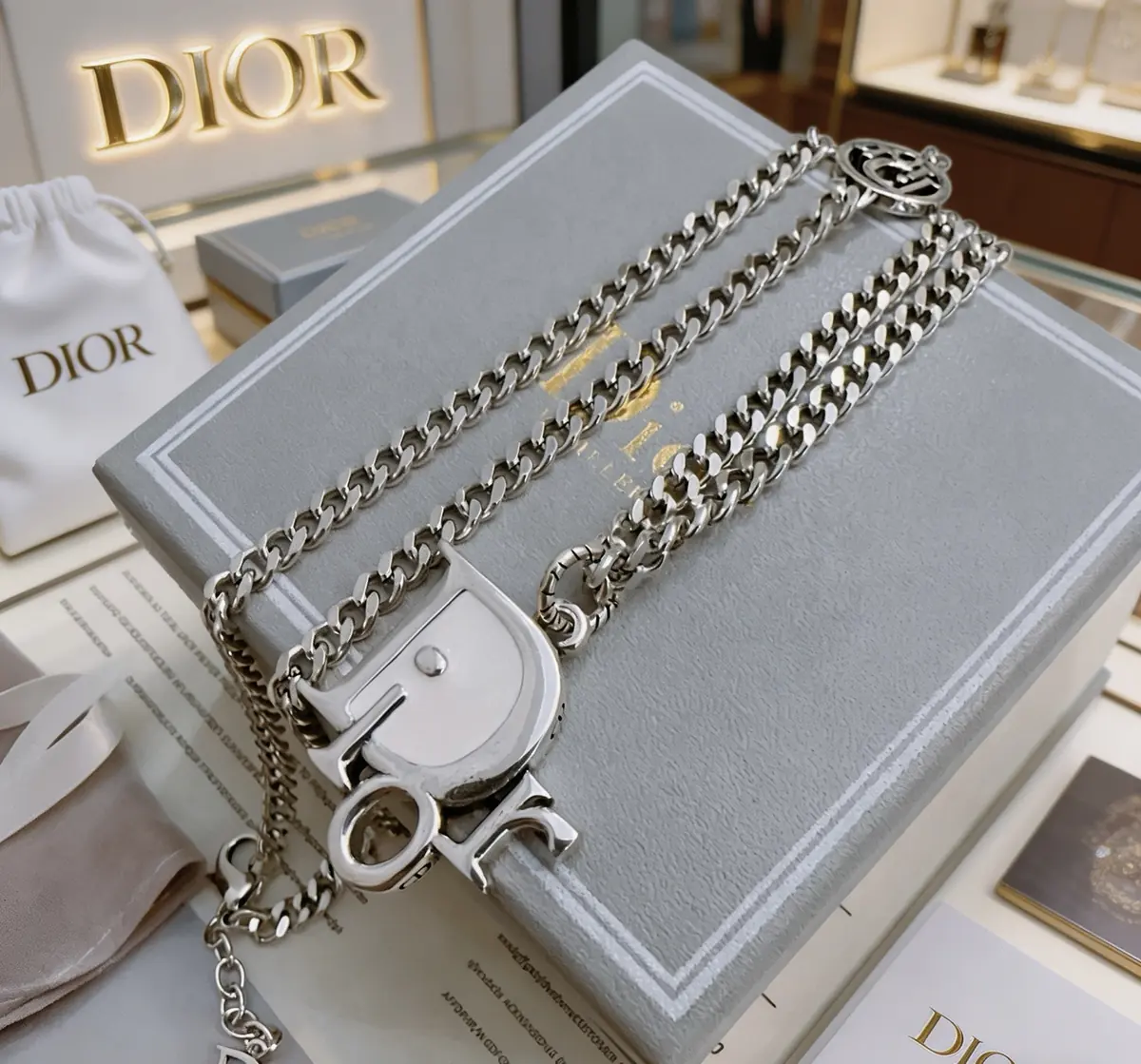 Dior Style Beige Chain Bag Lookbook Reference image 4