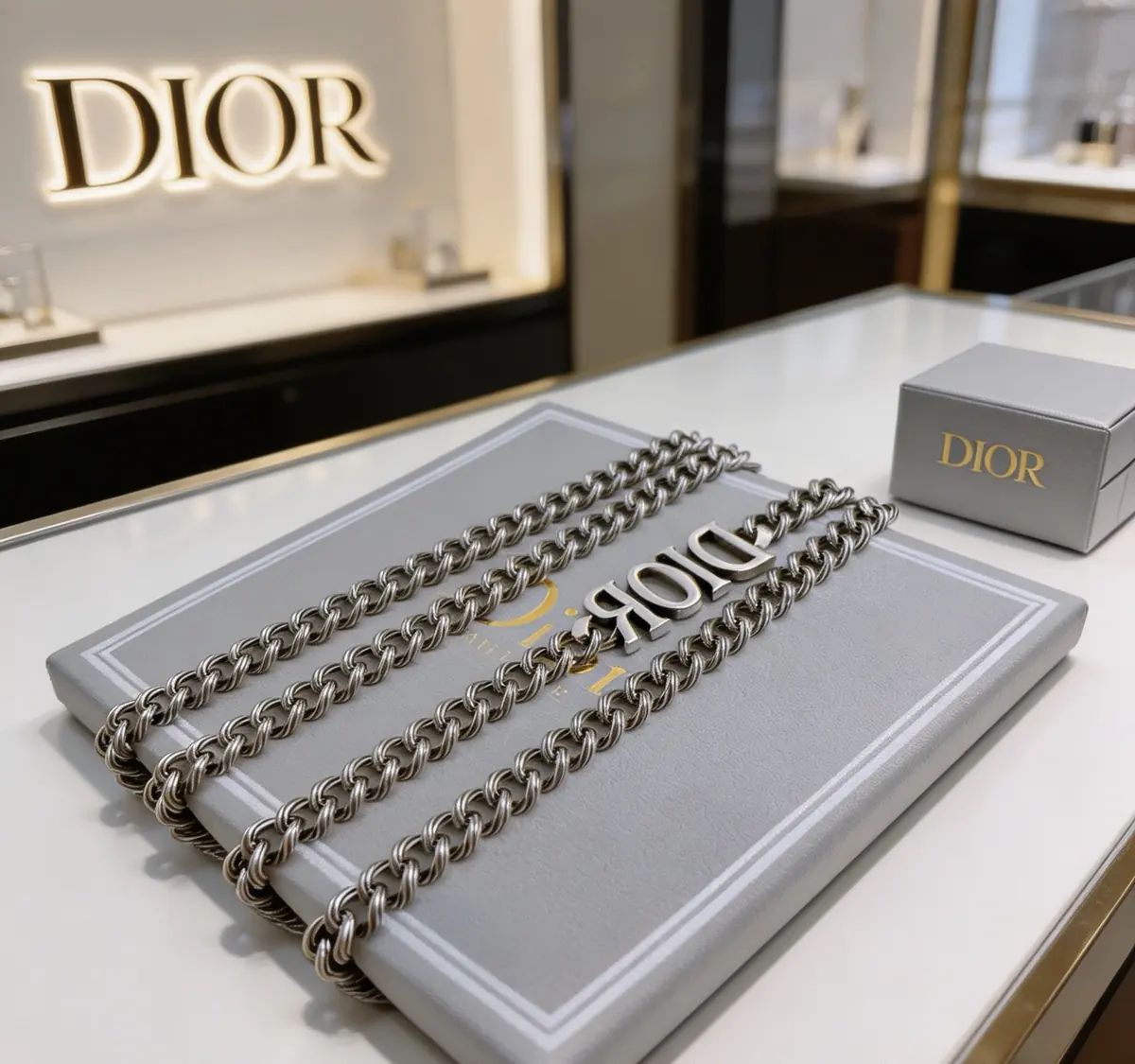 Dior Style Beige Chain Bag Lookbook Reference image 2