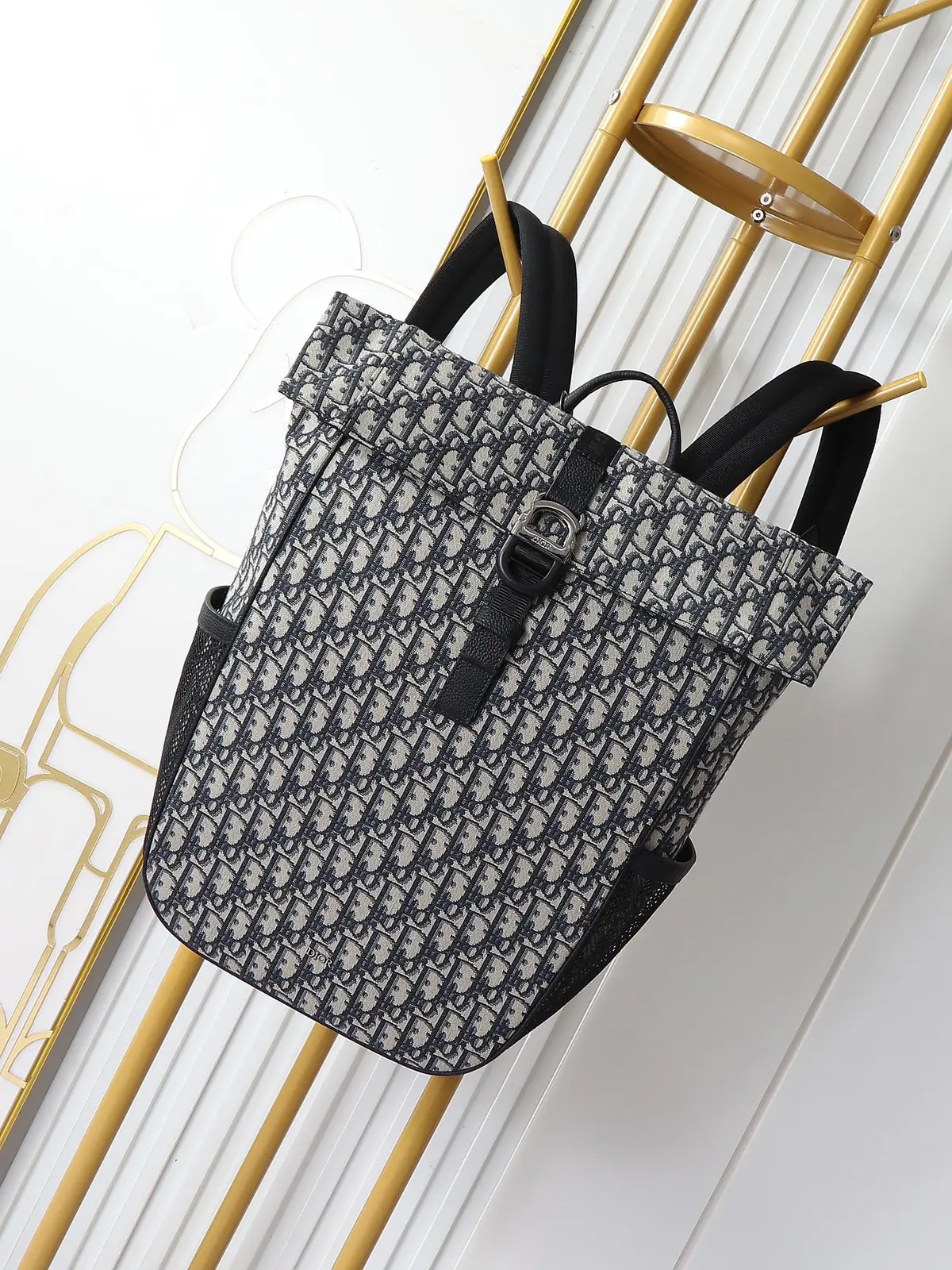 Dior Style Beige Leather Backpack Lookbook Reference image 1