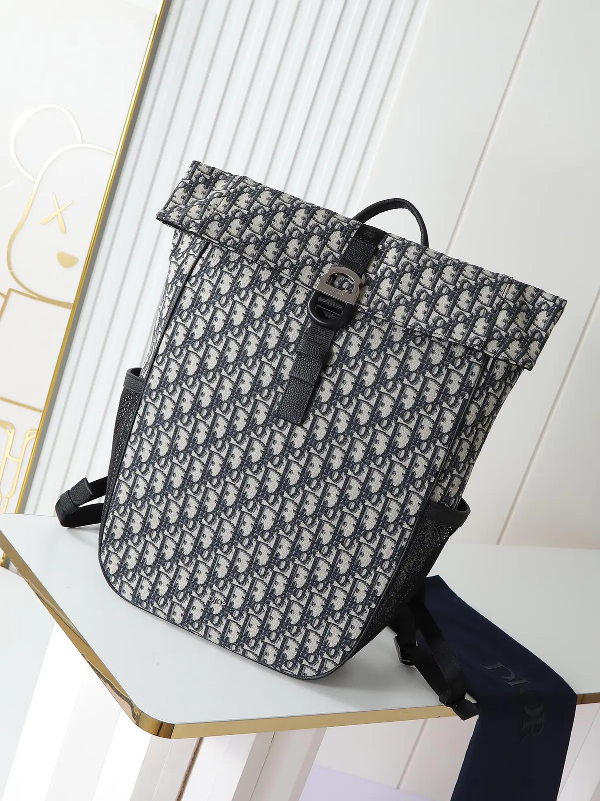 Dior Style Beige Leather Backpack Lookbook Reference image 2