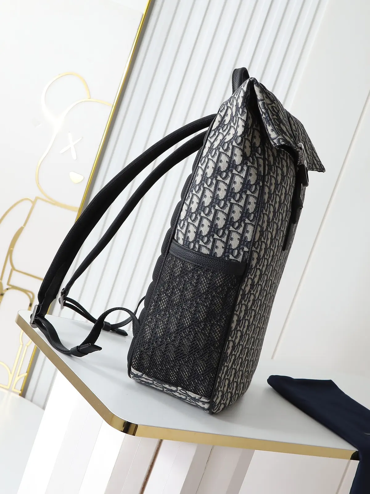 Dior Style Beige Leather Backpack Lookbook Reference image 3