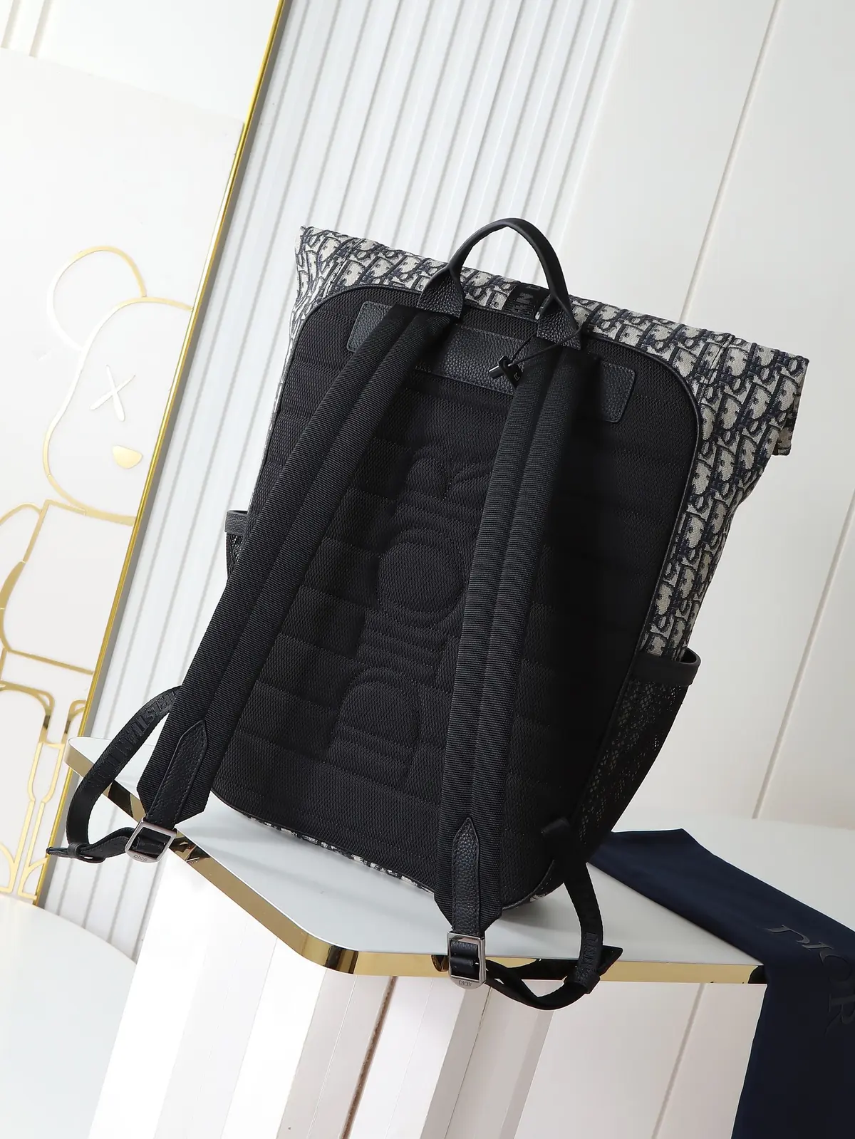 Dior Style Beige Leather Backpack Lookbook Reference image 4
