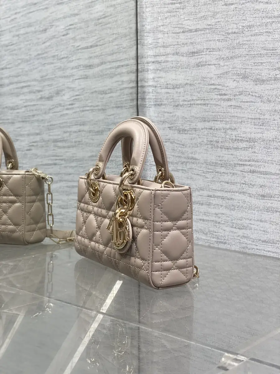 Dior Style Beige Leather Bag Bags Bag detail image 6 from source 741840
