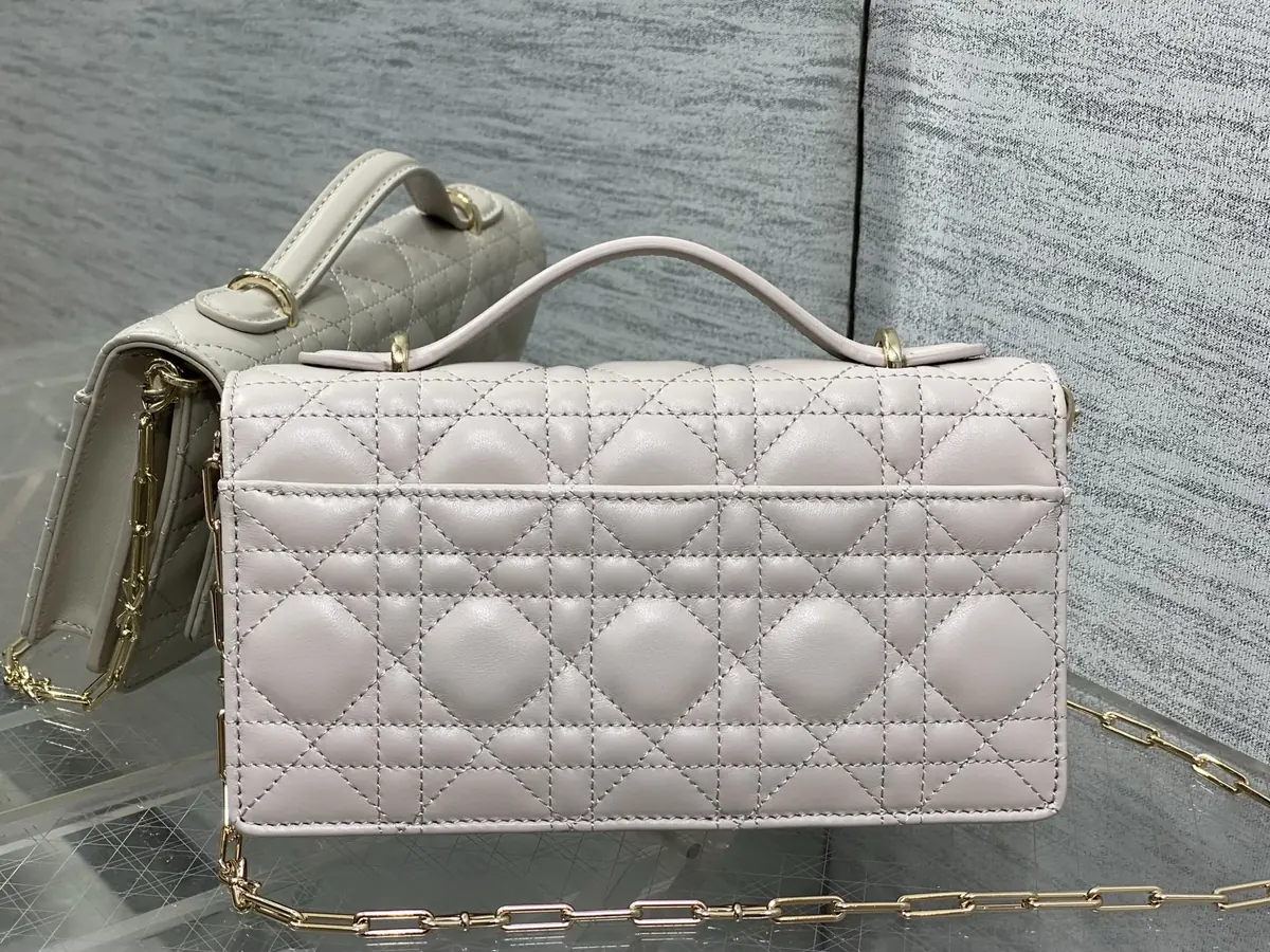 Dior Style Beige Leather Chain Bag Lookbook Reference image 4