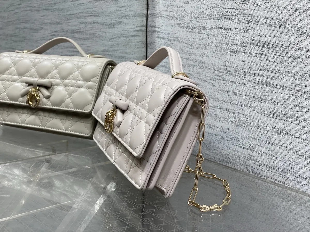 Dior Style Beige Leather Chain Bag Lookbook Reference image 6