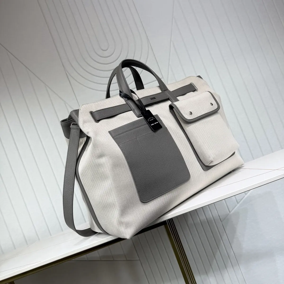 Dior Style Beige Leather Top Handle Bag Lookbook Reference image 2