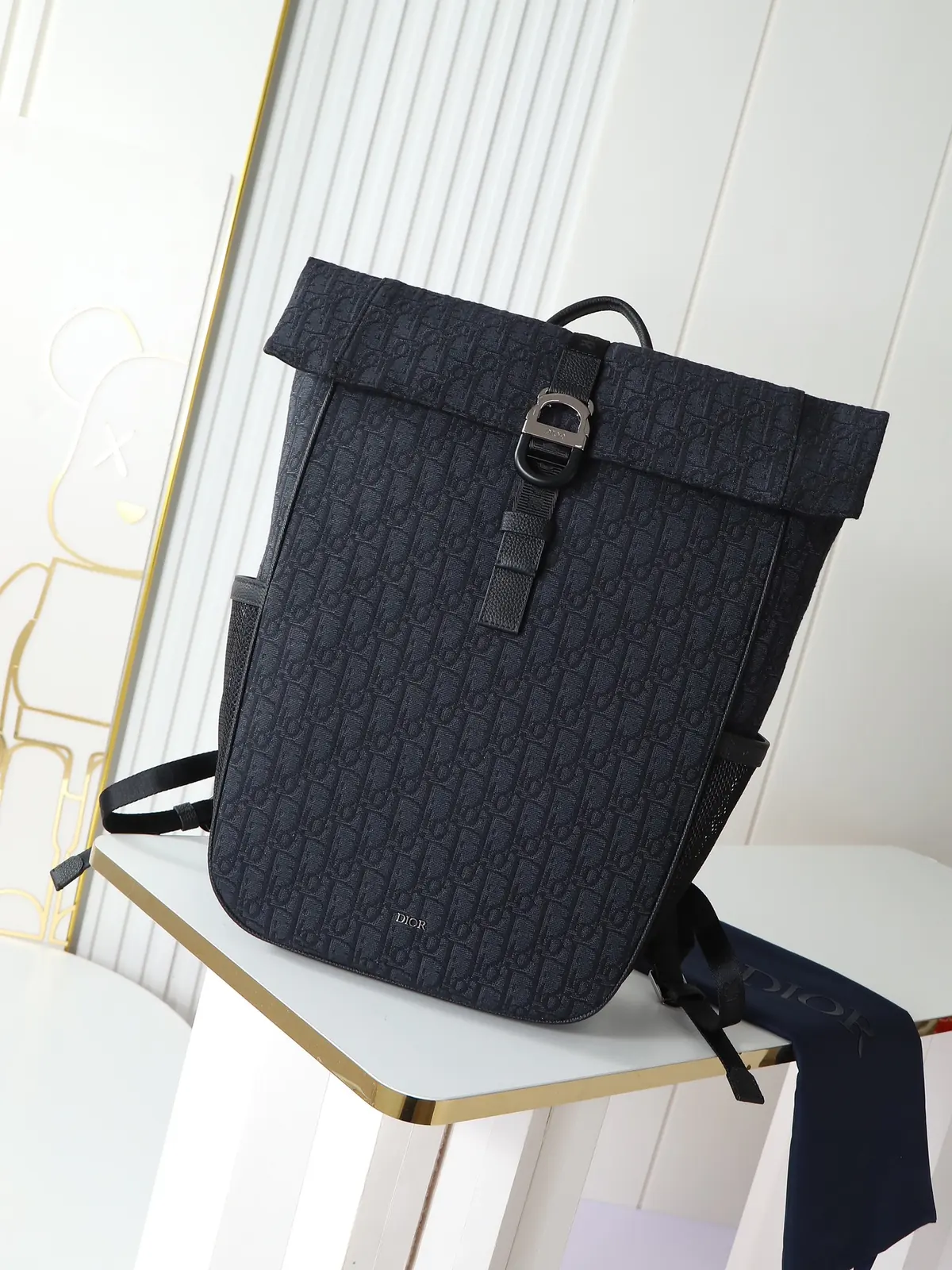 Dior Style Black Leather Backpack Lookbook Reference image 2