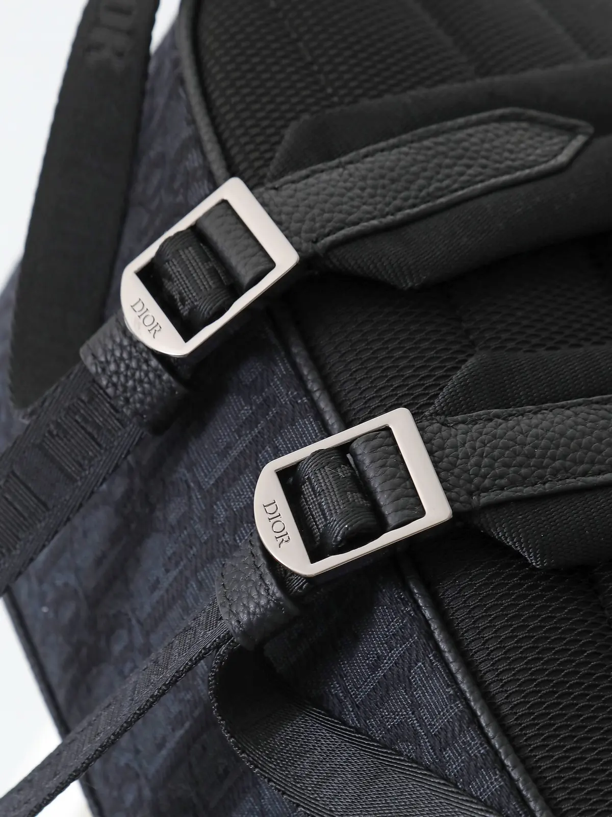 Dior Style Black Leather Backpack Lookbook Reference image 6