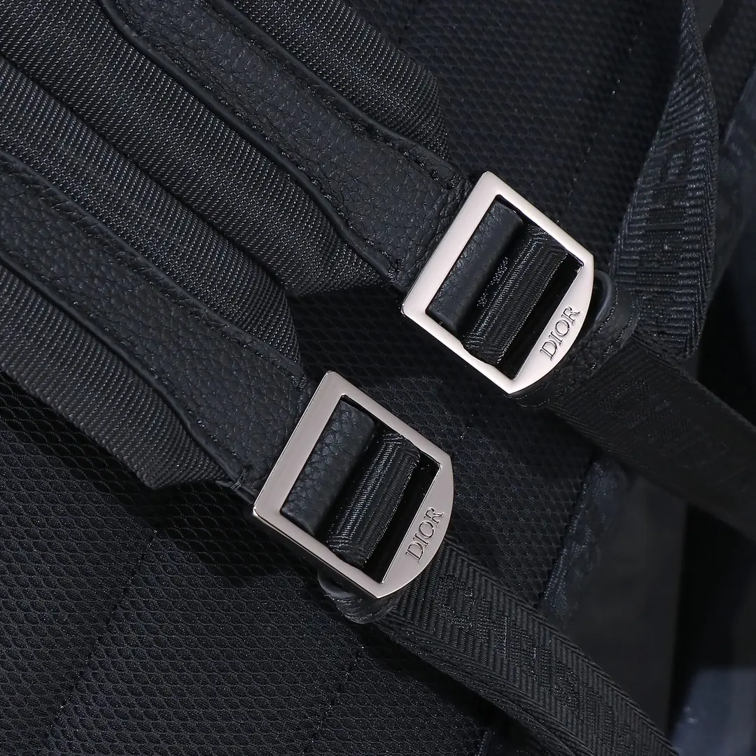 Dior Style Black Leather Backpack Lookbook Reference image 5