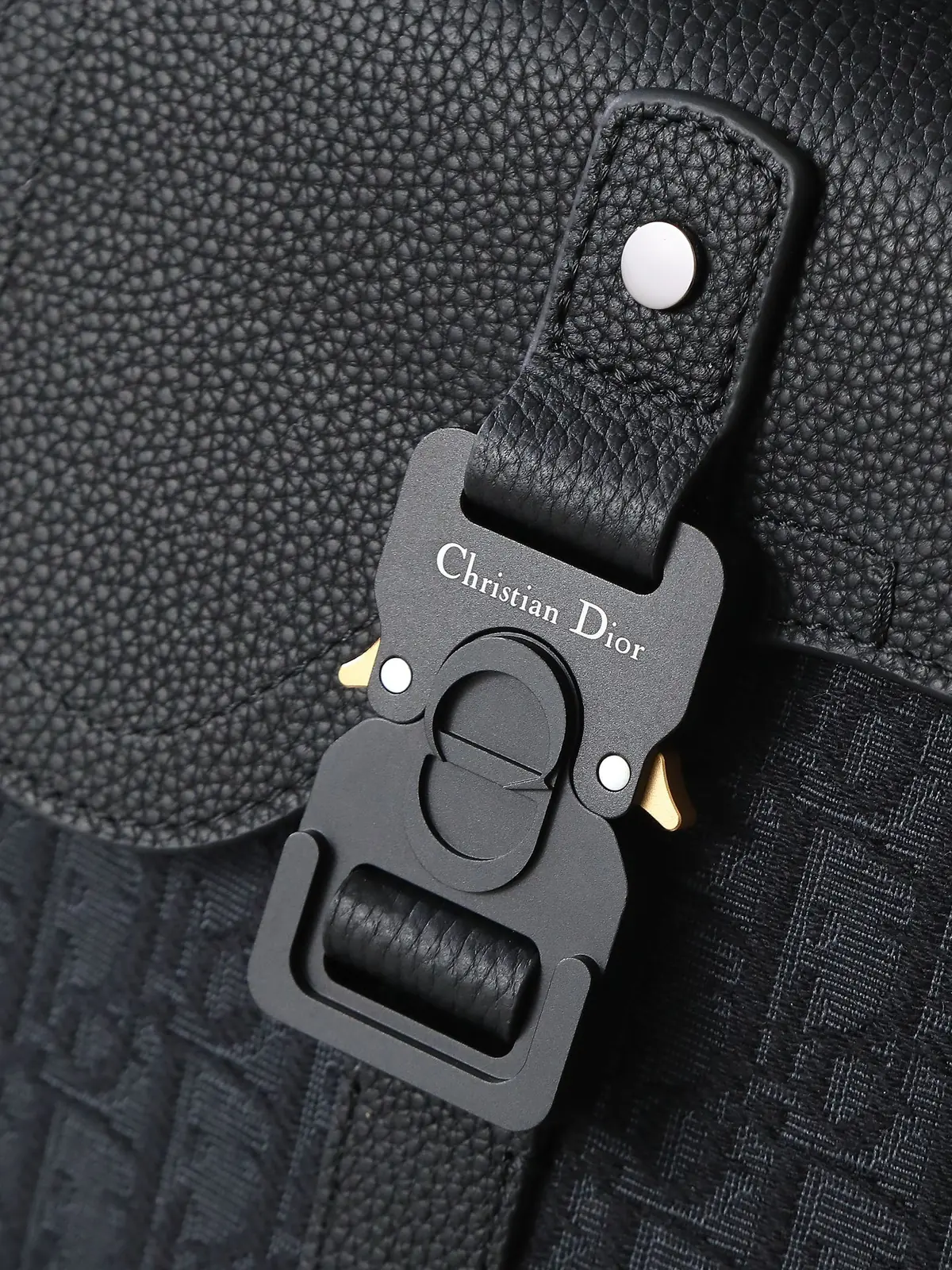 Dior Style Black Leather Backpack Lookbook Reference image 6
