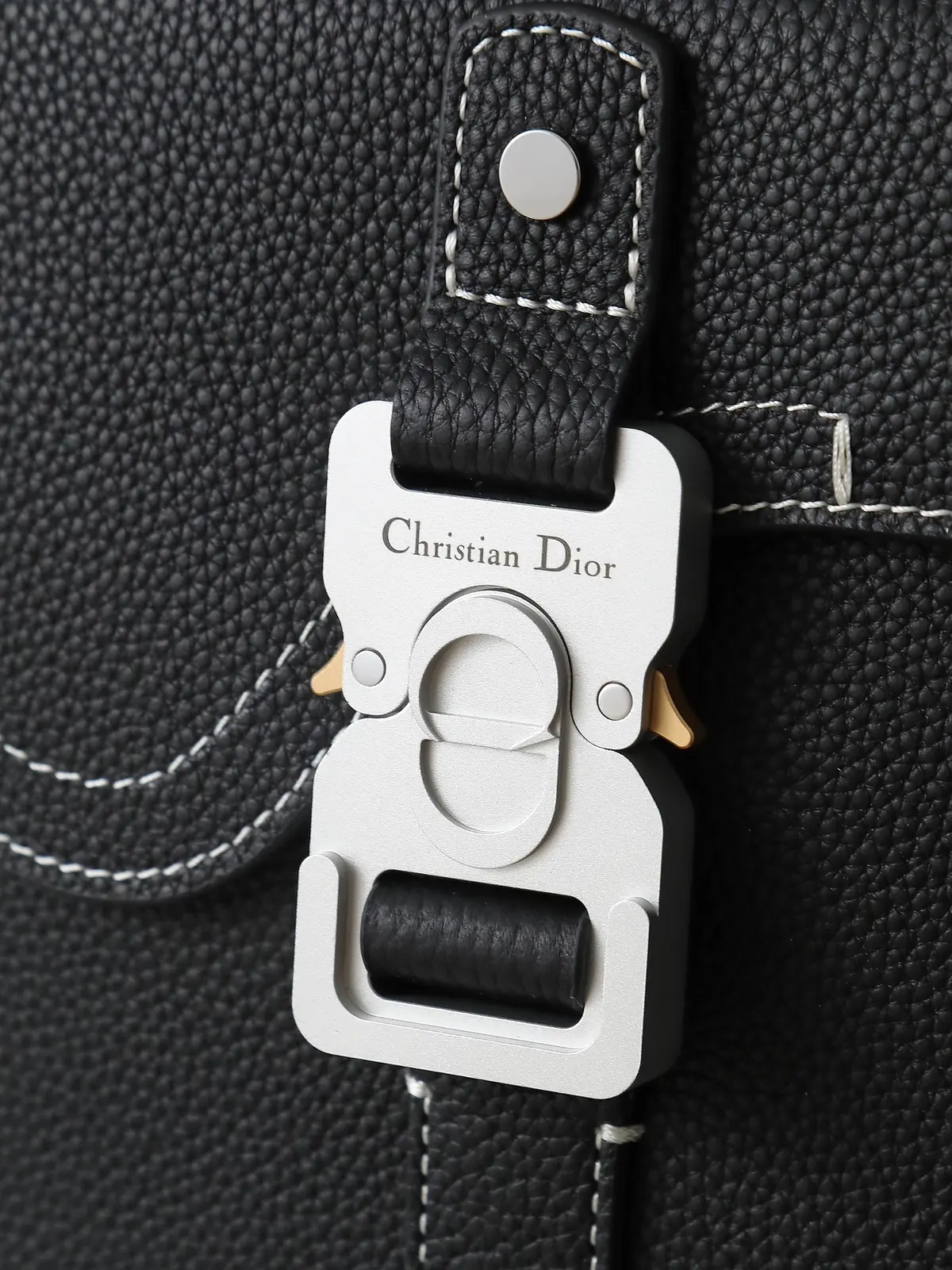 Dior Style Black Leather Backpack Lookbook Reference image 5