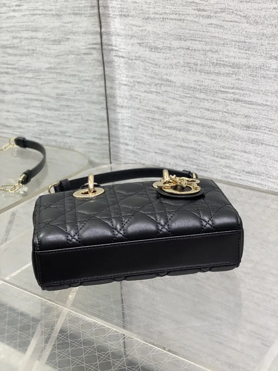 Dior Style Black Leather Bag Bags Bag detail image 7 from source 741839