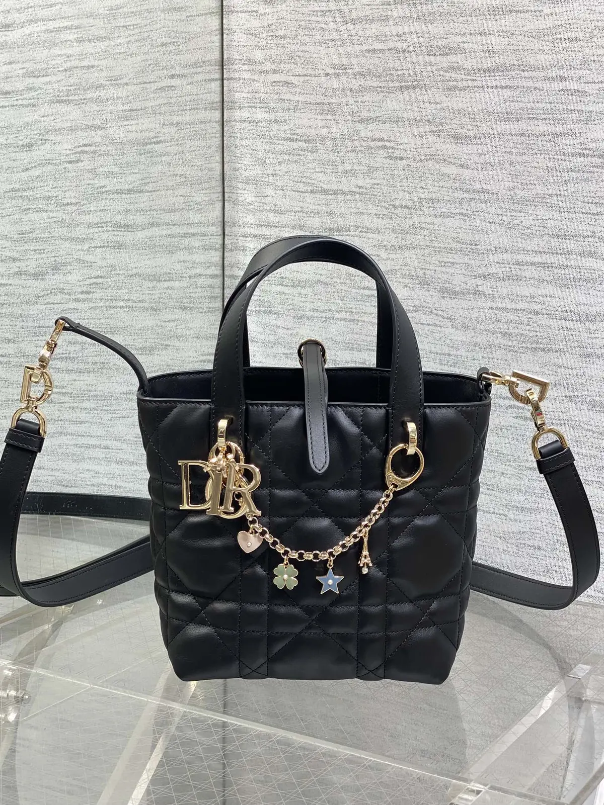 Dior Style Black Leather Bag Bags Bag detail image 2 from source 741850